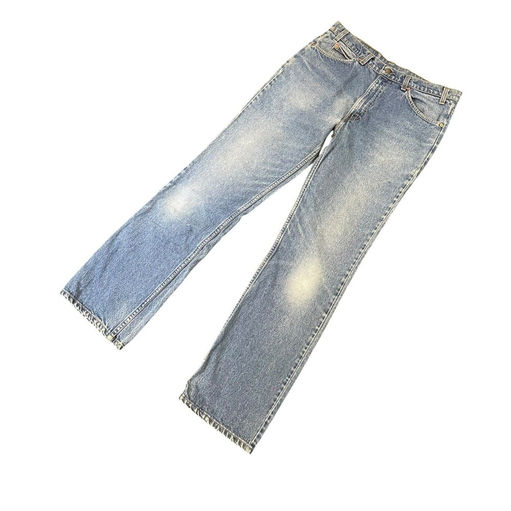 Vintage 70s 80s Levi’s 517 Bootcut Fit Blue Faded Wash Jeans Size 36x34 USA